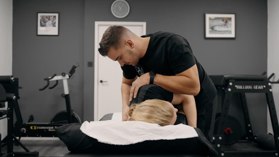 Hands-on osteopathic treatment at DCM Clinics